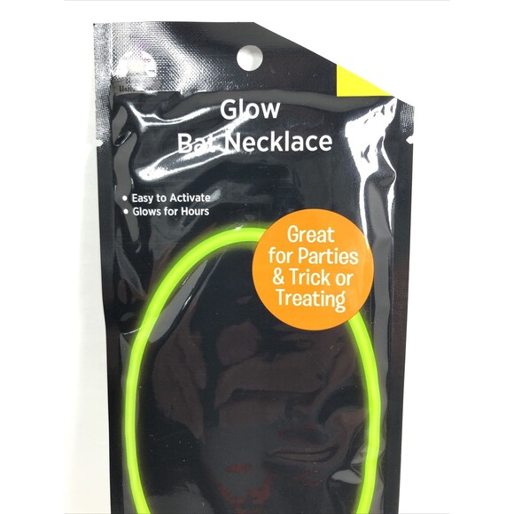 Glow Bat Necklace Easy to Activate Glows for Hours - Picture 3 of 7